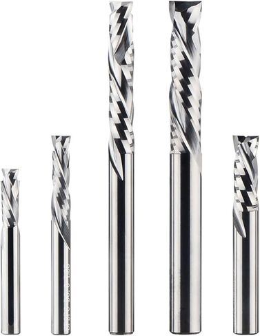 CNC milling Cutter Milling Cutter Woodworking up and Down Cutting 2 Flute helical Carbide milling Cutter, milling Cutter, Compression Wood end Mill bit(SP2FC-D10.0-L35) in Saudi Arabia