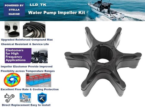 Impeller For Yamaha 90 115 130 150 175 200 225 250 HP 2/4 Stroke Outboard in Saudi Arabia