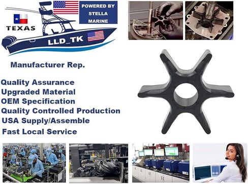 Impeller For Yamaha 90 115 130 150 175 200 225 250 HP 2/4 Stroke Outboard in Saudi Arabia