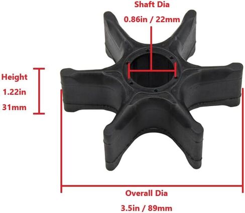 Impeller For Yamaha 90 115 130 150 175 200 225 250 HP 2/4 Stroke Outboard in Saudi Arabia