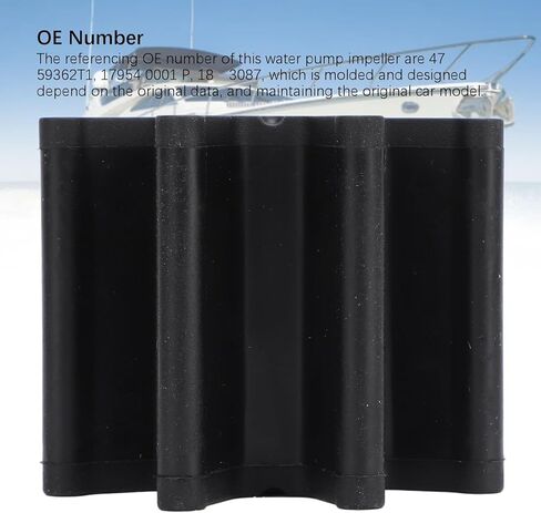 Water Pump Impeller 47 59362T1 Rubber 8 Blades Flexible Sea Water Pump Impeller D Shaft Globe-2000 Bravo Raw Water Pump in Kuwait