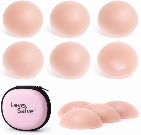 Love Salve Silicone Nipple Covers – Reusable Adhesive Breast Petal Pasties with Case in Kuwait
