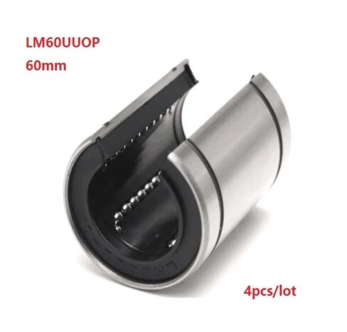 4pcs/lot 60mm LM60UUOP LM60OP LM60UU-OP Open Linear Motion Ball Bearing Bush Bushing in Saudi Arabia