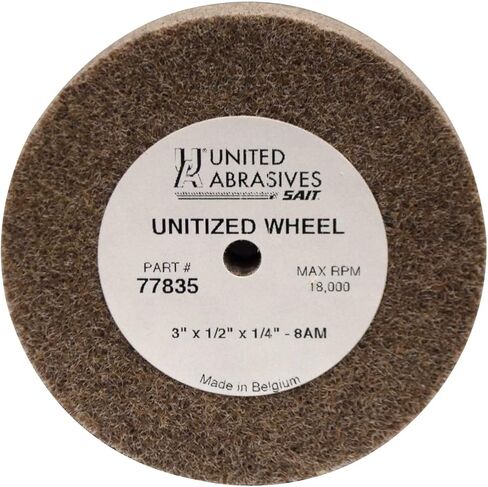 77835 3X1/2X1/4 عجلات موحدة من حبوب أكسيد الألومنيوم غير المنسوجة، 10 عبوات in Kuwait