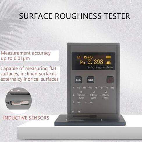 High Precision 220V Surface Roughness Meter, Ra 0.05-10.0um/Rz 0.1-50um, Sensor Probe Tool for Accurate Surface Measurement, Essential for Quality Control in Saudi Arabia