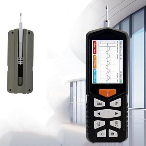 220V Rechargeable Digital Roughness Tester, Precision Surface Profile Gauge 0.001μm & Ra 0.005-16μm, for Industrial Measurement & Quality Control in Saudi Arabia