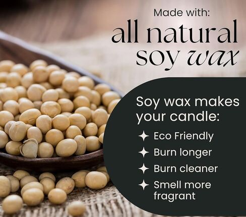 شمعة كريستال سوداء للنساء - شمعة فتيل خشبية بوزن 8 أونصة تتشقق بشمع الصويا الطبيعي. حرق بطيء فاخر، للتأمل. يشتمل على كريستالات الجمشت والكوارتز الدخاني in Kuwait