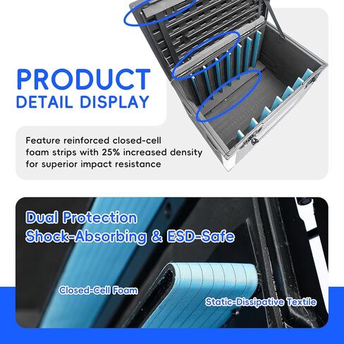 LED Display Screen Transport Road Case for Holds 5 PCS Screens Video Wall Panel Flight Plastic Case Huge Heavy Duty Rolling Storage Box for Stage Event Equipment with Wheels and Secure Locking in Saudi Arabia