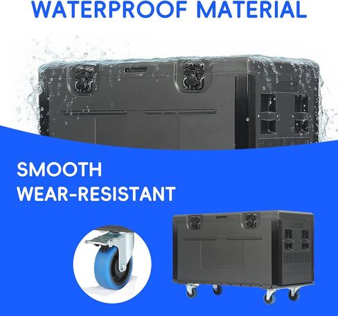 LED Display Screen Transport Road Case for Holds 5 PCS Screens Video Wall Panel Flight Plastic Case Huge Heavy Duty Rolling Storage Box for Stage Event Equipment with Wheels and Secure Locking in Saudi Arabia