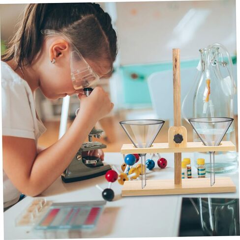 Chemical Laboratory Stand Double Funnel Support for Teaching Equipment and Experiment Supplies Stable Base for School and Industrial Use Random Color in Saudi Arabia