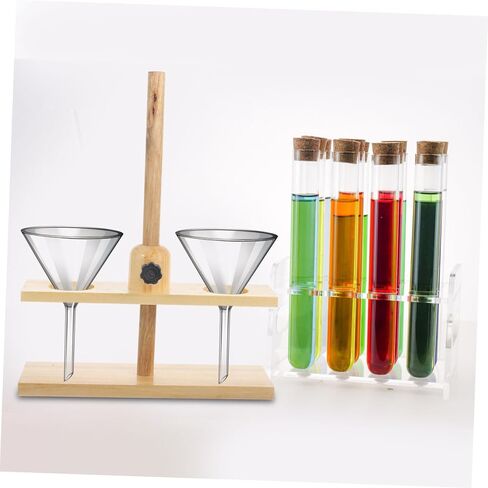 Chemical Laboratory Stand Double Funnel Support for Teaching Equipment and Experiment Supplies Stable Base for School and Industrial Use Random Color in Saudi Arabia