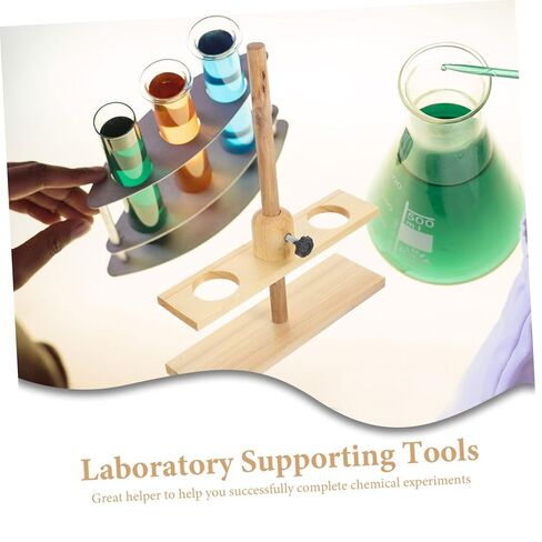 Chemical Laboratory Stand Double Funnel Support for Teaching Equipment and Experiment Supplies Stable Base for School and Industrial Use Random Color in Saudi Arabia