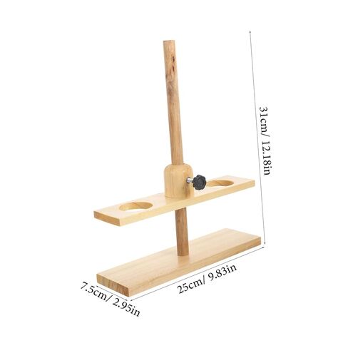 Wooden Funnel Stand Laboratory Experimental Apparatus Chemistry Funnel Holder Support for Teaching and Glassware with Material Random Color in Saudi Arabia
