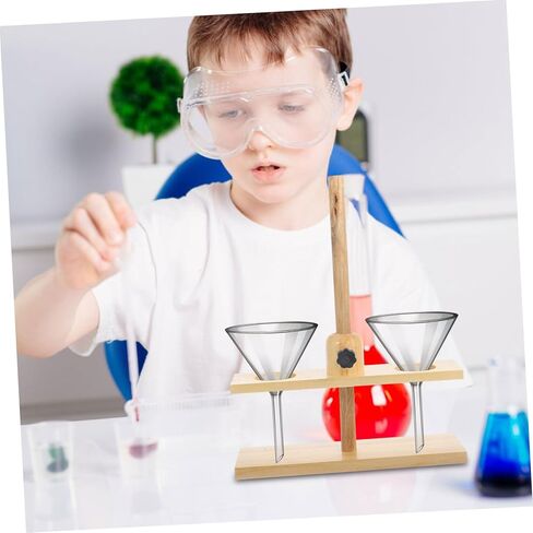 Luxshiny Double Laboratory Funnel Stand Detachable Science Equipment for Teaching and Experimental Use Wide Application in Schools and Labs Random Color in Kuwait