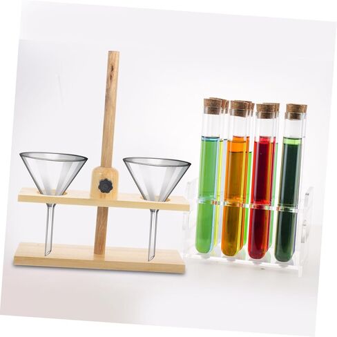 Luxshiny Double Laboratory Funnel Stand Detachable Science Equipment for Teaching and Experimental Use Wide Application in Schools and Labs Random Color in Kuwait