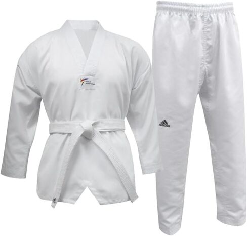adidas adi-Start Taekwondo Uniform - Black V-Neck - 170 (3) in Saudi Arabia