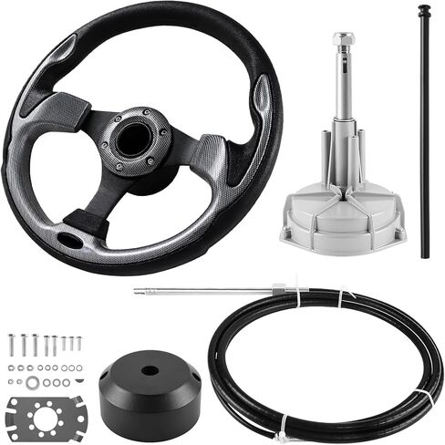 Boats Steering System, Cable Outboard Steering Kit 3/4" Standard Tapered Shaft, Boat Steering System for Yachts in Saudi Arabia