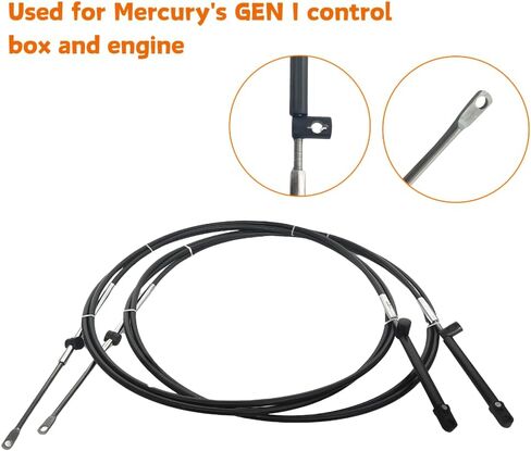 11FT GEN I Throttle Shift Control Cable Replace CC17911 Fits For Mercury Mariner Outboard Engine 2Pcs/Set in Saudi Arabia