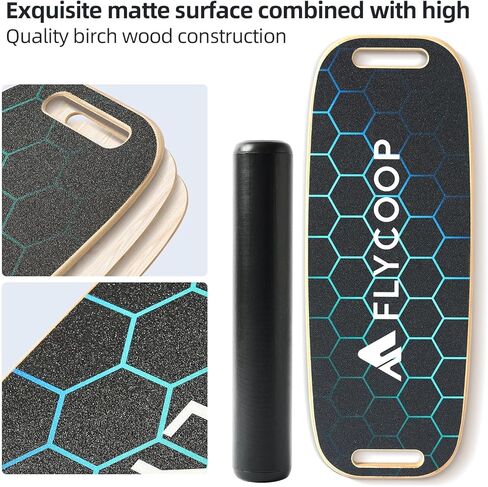 لوحة التوازن للبالغين مع سدادات قابلة للتعديل: 3 أوضاع تذبذب اللوحة مع تدريبات تمرينات موازنة الاستقرار لتحسين التوازن غير المنزلق سطح in Kuwait