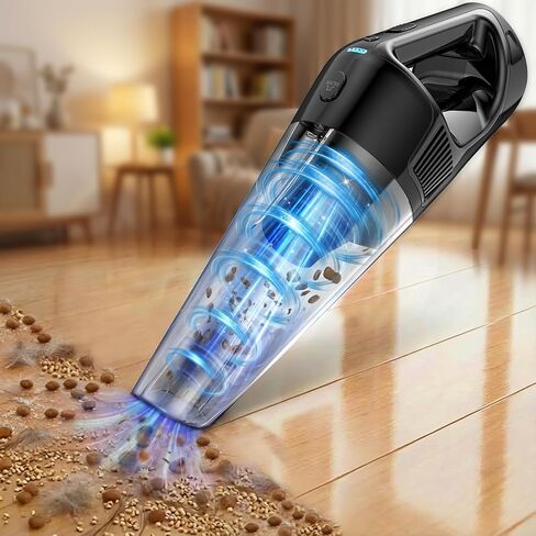 PowerSpeed CleanView Handheld Vacuum Cordless - 16000Pa Strong Suction Portable 15-Minute Cleans 120㎡ Room Fast - 1000mL Dust Cup One-Touch Emptying No Mess - for Debris Pet Hair Long Hair Crevices in Kuwait