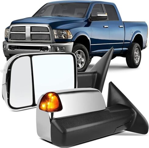 مرايا السحب OCPTY لعام 2011-2015 لـ Dodge for RAM 1500 2011-2015 لـ Dodge for RAM 2500/3500 2010 for Dodge for RAM 1500/2500 مع مرايا سحب الإشارة المدفوعة للدوران. in Saudi Arabia