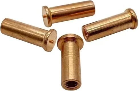 M3 4 5 Metric Femalex 6-20mm Length Copper Plating Iron Stud For Welding(M5x8 10pcs) in Saudi Arabia