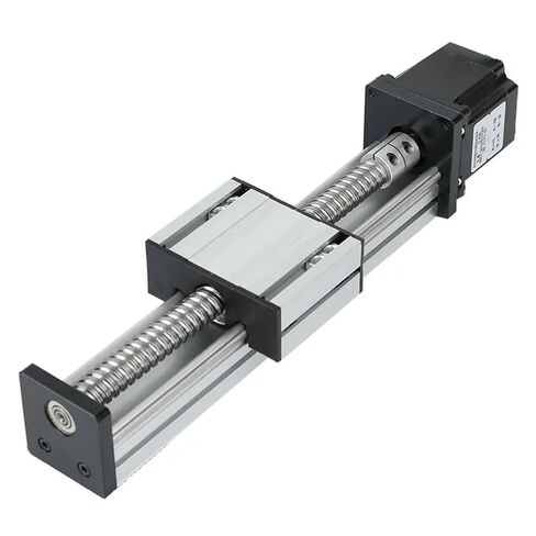 100-1000mm Stroke CNC Linear Guide Stage Rail Motion Slide Table SFU1204 SFU1605 SFU1610 Ball Screw Actuator Module Motor(SFU1610,600mm) in Saudi Arabia