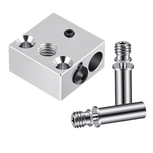 1 كتلة سخان نحاسية مطلية CR-10 بدرجة حرارة عالية، 2 أنبوب أسطواني حراري لكسر الحرارة من سبائك التيتانيوم in Kuwait