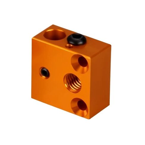 أجزاء طابعة ثلاثية الأبعاد Hotend كتلة التدفئة بالوعة الحرارة سبائك الألومنيوم النحاس سخان (1 قطعة كتلة الذهب) in Kuwait