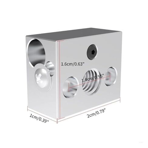 Printer Parts Heat Block Aluminum to J-Head Hotend Extruder Heatblock Heating in Kuwait