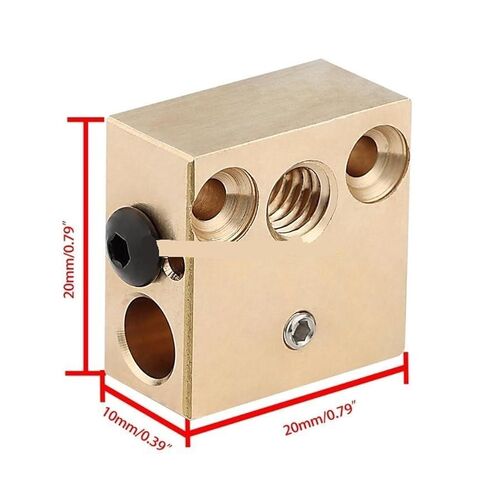 طابعة ثلاثية الأبعاد Heatblock النحاس تصلب سخان كتلة الفوهات الطارد عدة درجة حرارة عالية in Kuwait