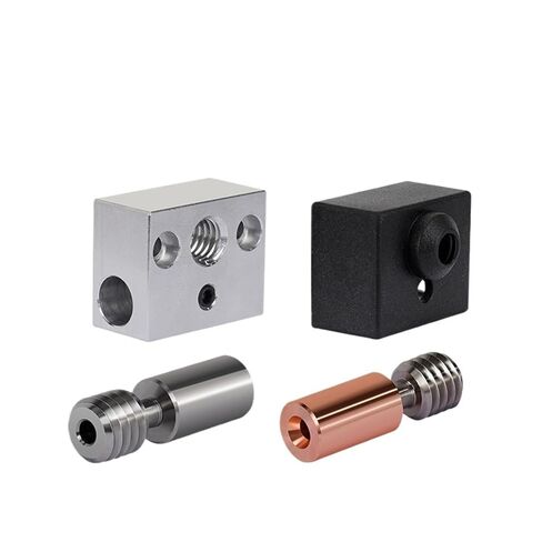 ثنائية المعدن الحرارة كتلة الألومنيوم Hotend ساخنة سيليكون كم أجزاء الطابعة ثلاثية الأبعاد (1 قطعة كتلة الألومنيوم) in Kuwait