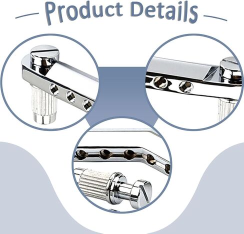 Bar Tailpiece V Shape Metal Construction Quick and Easy Setup Stable for Electric Guitar Replacement in Saudi Arabia