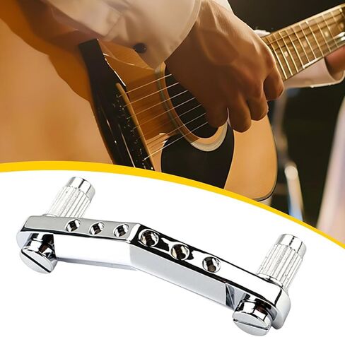 Bar Tailpiece V Shape Metal Construction Quick and Easy Setup Stable for Electric Guitar Replacement in Saudi Arabia