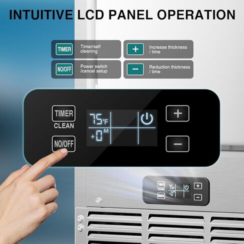 Commercial Under Counter Ice Maker Machine 15" Wide, 85 lbs/Day,Stainless Steel Built-in Freestanding Ice Maker with 30 lbs Storage Bin, Under Cabinet Ice Machine for Home Commercial Use in Kuwait