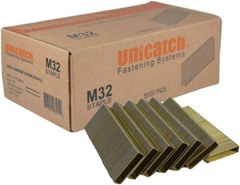 18 Gauge 3/8 Inch Medium Crown Staples 1-1/4 Inch Legth (5,000/Box) - Similar to SENCO M Series M15… in Kuwait