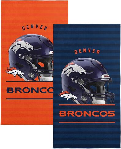 Northwest NFL Denver Broncos 2-Pack Beach Towel Set, 30" x 60" Each, Standard, Team Colors in Saudi Arabia