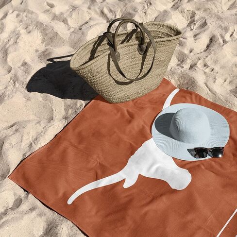 Northwest Texas Longhorns NCAA Striped Jacquard Beach Towel 36 x 72 Inches in Saudi Arabia