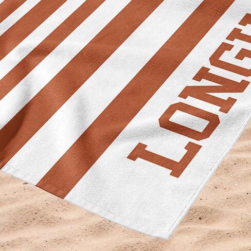 Northwest Texas Longhorns NCAA Striped Jacquard Beach Towel 36 x 72 Inches in Saudi Arabia