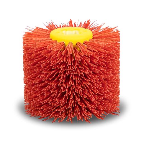 SALI Abrasive Nylon Drawing Wheel Drum Burnishing Polishing Brush Fits Restorer Tools, Abrasive Wheel for Derusting, Deburring and Cleaning Wooden Floor ((120 * 100 * 19 G180) in Saudi Arabia