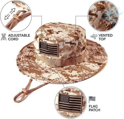 ارتداء الرأس التكتيكي العسكري/قبعة القبعة لصيد الأسماك والأنشطة في الهواء الطلق مع تصحيح الولايات المتحدة الأمريكية in Kuwait
