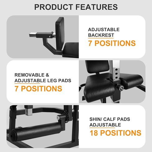 Leg Extension and Curl Machine, Adjustable Plate Loaded Lower Body Special Leg Machine with Squat Rack, Exercise Leg Muscles, Hamstring Curl Machine in Saudi Arabia