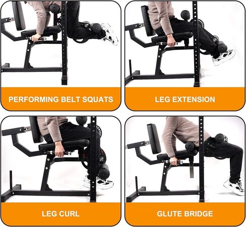 Leg Extension and Curl Machine, Adjustable Plate Loaded Lower Body Special Leg Machine with Squat Rack, Exercise Leg Muscles, Hamstring Curl Machine in Saudi Arabia