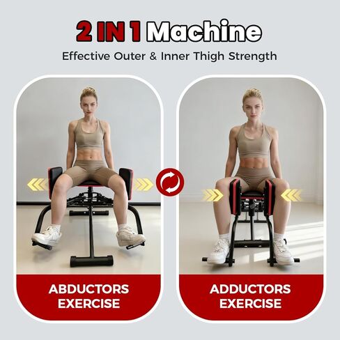 آلة إبعاد الورك للصالة الرياضية المنزلية، معدات تمرين الأرداف ذات 9 مستويات، أداة بناء الغنائم مع شريطين للمقاومة، أداة تمرين الأرداف والفخذين 2 في 1 للنساء والرجال in Kuwait