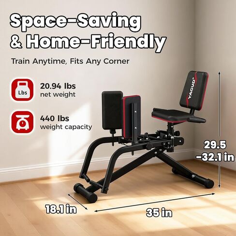 آلة إبعاد الورك للصالة الرياضية المنزلية، معدات تمرين الأرداف ذات 9 مستويات، أداة بناء الغنائم مع شريطين للمقاومة، أداة تمرين الأرداف والفخذين 2 في 1 للنساء والرجال in Kuwait