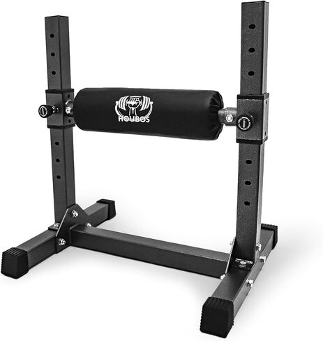 حامل القرفصاء البلغاري المنفصل - حامل القرفصاء بساق واحدة، 9 ارتفاعات دوارة قابلة للتعديل، بطانة مريحة للقرفصاء، وطعنات الساق، وتدريبات وزن الجسم in Kuwait