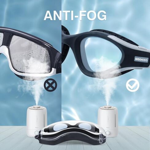 المنافسة نظارات السباحة ، نظارات السباحة البالغة مكافحة الضباب والأشعة فوق البنفسجية حماية لا تسرب للرجال شباب in Kuwait