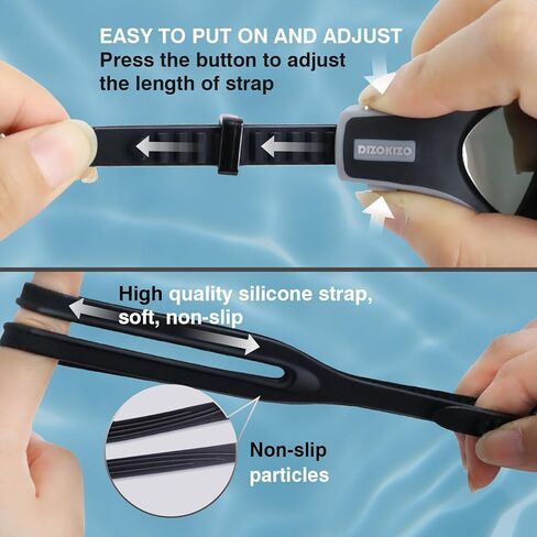 المنافسة نظارات السباحة ، نظارات السباحة البالغة مكافحة الضباب والأشعة فوق البنفسجية حماية لا تسرب للرجال شباب in Kuwait