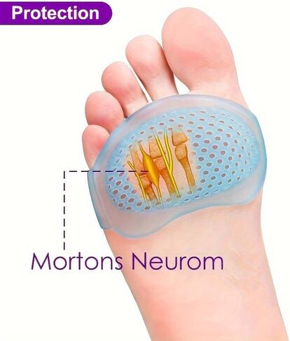 3Pairs Silicone Metatarsal Pads for Arch Support & Pain Relief - Ideal for Running, Hand Wash Only, Foot Arch Support in Saudi Arabia