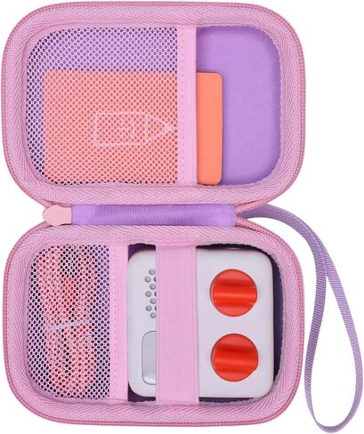 LTGEM Case Compatible with Yoto Mini (2024 Edition) Kids Screen-Free Bluetooth Audio Player & Radio, Hard Shell Travel Carrying Storage Bag - Blue+Orange(Case Only) in Saudi Arabia